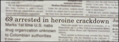 Heroine crackdown