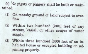 Huh huh.  He said 'Piggery.'